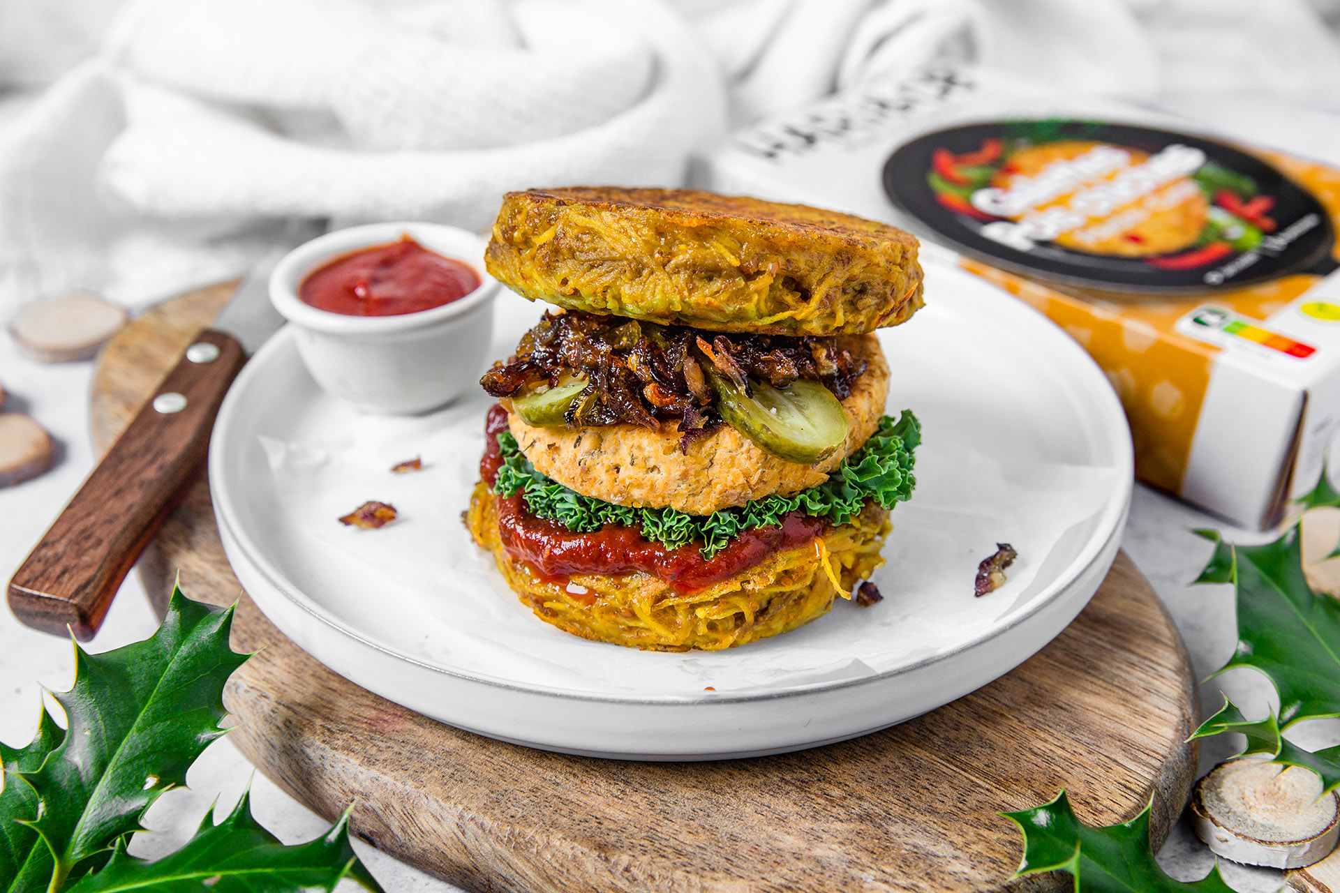 Recette : burgers rostis aux galettes de pois chiches HARi&CO ⋆ Hari&co